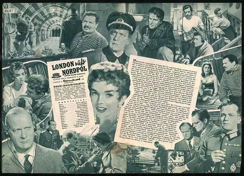Filmprogramm IFB Nr. 3740, London ruft Nordpol, Dawn Addams, Curd Jürgens, Regie: Duilio Coletti