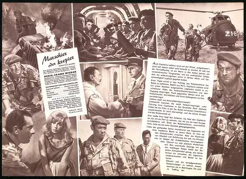 Filmprogramm IFB Nr. 6384, Marschier oder krepier, Stewart Granger, Dorian Gray, Regie: Frank Wisbar
