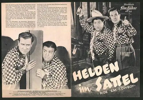 Filmprogramm IFB Nr. 653, Helden im Sattel, Bud Abbott, Lou Costello, Regie: Arthur Lubin