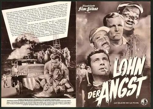 Filmprogramm IFB Nr. 2067, Lohn der Angst, Yves Montand, Charles Vanel, Regie: H. G. Clouzot