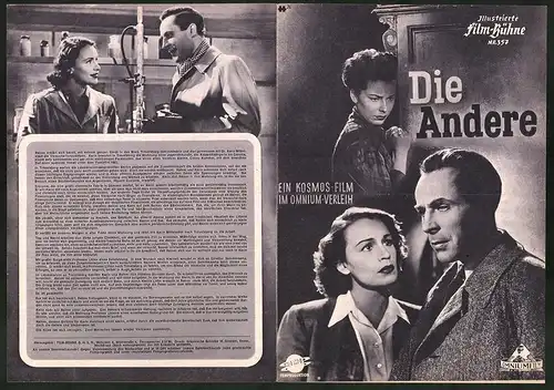 Filmprogramm IFB Nr. 357, Die Andere, Lotte Koch, Wolfgang Lukschy, Regie: Alfred E. Sistig