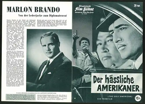 Filmprogramm IFB Nr. 6539, Der hässliche Amerikaner, Marlon Brando, Sandra Church, Regie: George Englund