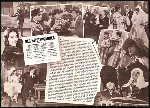 Filmprogramm IFB Nr. 6106, Der Meistergauner, Vittorio Gassman, Dorian Gray, Regie: Dino Risi