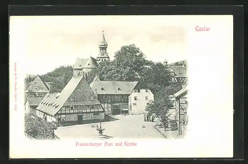 AK Goslar / Harz, Frankenberger Plan und Kirche