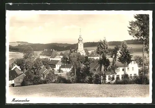 AK Marienweiher, Gesamtansicht mit Kirche