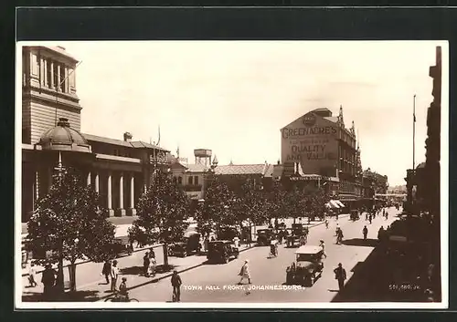 AK Johannesburg, Streetview with Town Hall