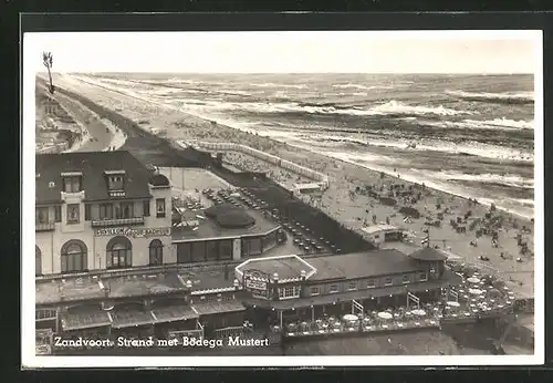 AK Zandvort, Strand met Bodega Mustert