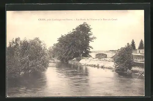 AK Crain, les Bords de l'Yonne et le Pont du Canal
