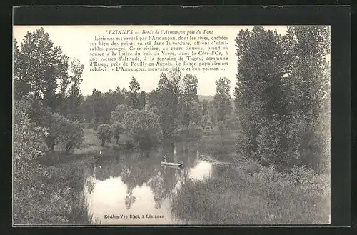 AK Lézinnes, Bords de l'Armancon pris du Pont