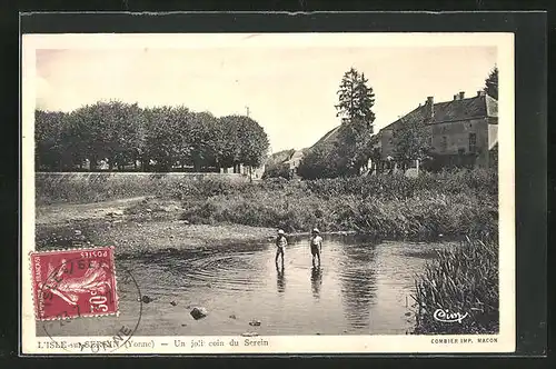 AK L'Isle-sur-Serein, un joli coin du Serein