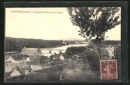 AK Laroche, Vue panoramique sur l'Yonne