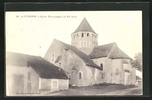 AK Saint-Cydroine, l'Eglise, Tour octogone