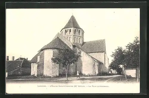 AK Laroche, l'Eglise Saint-Cydroine, la Tour Octogonale