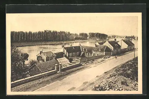 AK Laroche-Saint-Cydroine, Route Nationale et Panorama sur l'Yonne