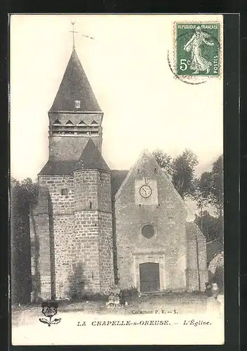 AK La Chapelle-sur-Oreuse, L`Eglise