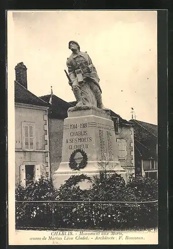 AK Chablis, Monument aux Morts