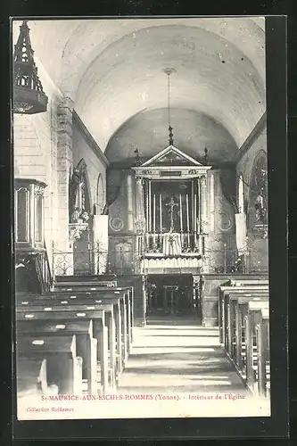 AK Saint-Maurice-aux-Riches-Hommes, Intérieur de l`Eglise