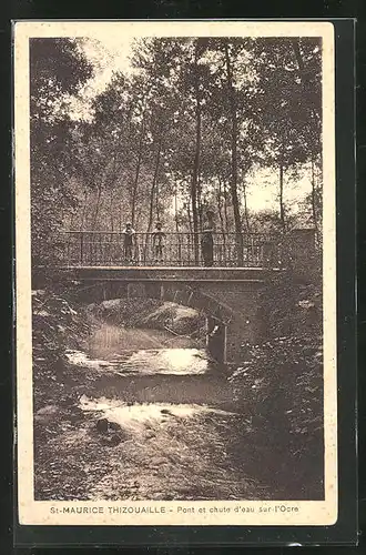 AK St-Maurice-Thizouaille, Pont et chute d`eau sur l`Ocre