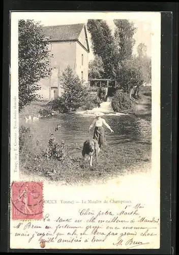 AK Toucy, Le Moulin de Champeaux