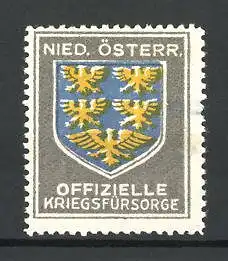 Reklamemarke Wappen von Niederösterreich, Offizielle Kriegsfürsorge