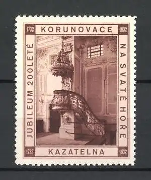 Reklamemarke Kazatelna, Jubileum 200 Leté Korunovace na Svate Hore 1732-1932