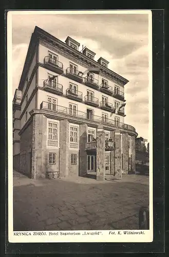 AK Krynica Zdroj., Hotel Sanatorium Lwigród