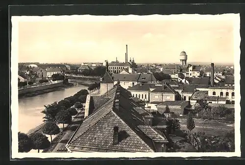 AK Lundenburg, Panoramablick auf die Stadt