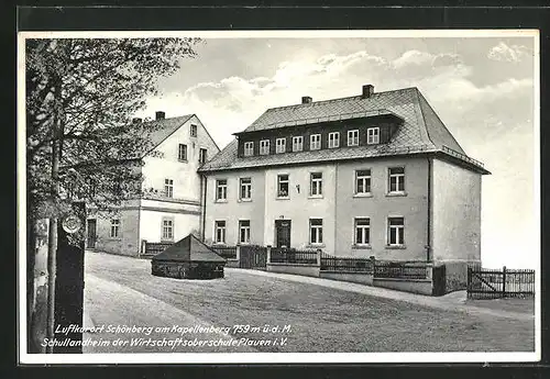AK Schönberg am Kapellenberg, Schullandheim der Wirtschaftsoberschule Plauen i. V.