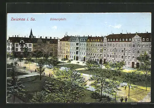 AK Zwickau i. Sa., Römerplatz