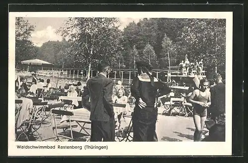 AK Rastenberg / Thür., Sommerleben im Waldschwimmbad