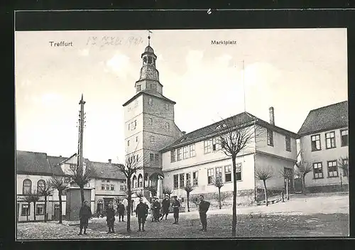 AK Treffurt, Ortspartie am Marktplatz