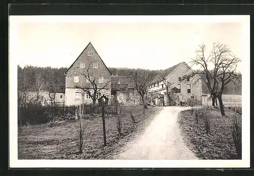 AK Herrndorf, Gasthof und Landheim der Dresdner Dreikönigsschule