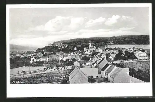 AK Oldisleben, Panoramablick auf die Stadt