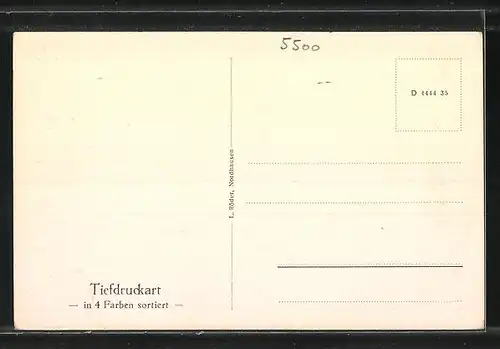 AK Nordhausen, alte Stadtmauerreste und Dom