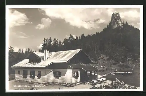 AK Rottach a. Tegernsee, Berggasthaus Riederstein, 1207m