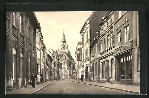 AK Güstrow, Partie in der Mühlenstrasse
