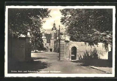 AK Wermsdorf, Sächs. Reit- u. Fahrschule, Jagdschloss