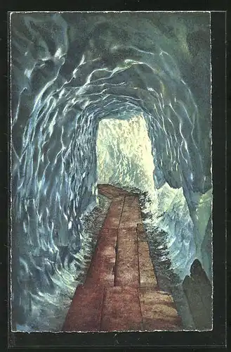 AK Belvédere-Furkastrasse, Eisgrotte Rhonegletscher