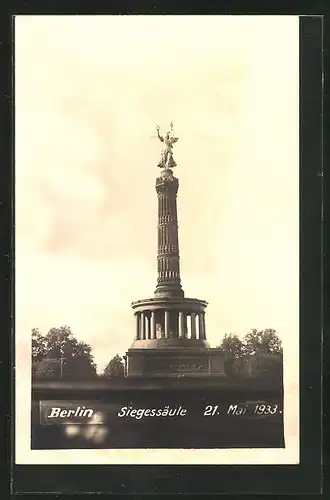 AK Berlin, Siegessäule 1933