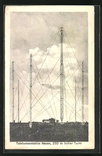 AK Nauen, Telefunkenstation, 250 m hoher Turm