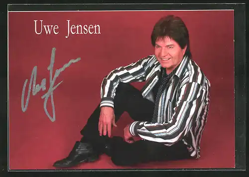 AK Musiker Uwe Jensen, mit Autograph