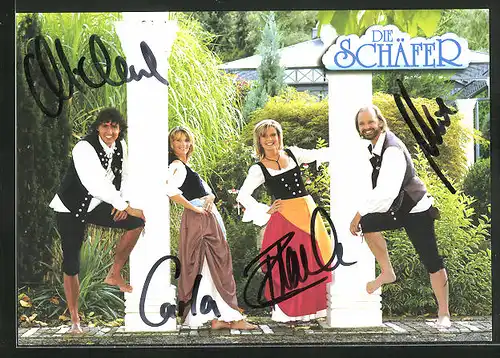 AK Musikergruppe Die Schäfer, mit Autograph