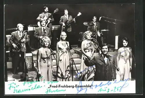 AK Musikergruppe Fred-Frohberg-Ensemble, mit Autograph