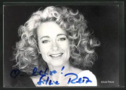 AK Schauspielerin Silvia Reize, mit Autograph