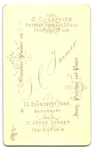 Fotografie J. C. Turner & Company, London, 10, Barnsbury Park, Portrait älterer Herr in eleganter Kleidung