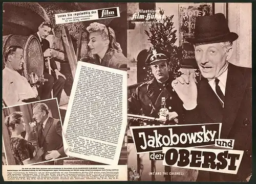 Filmprogramm IFB Nr. 4551, Jakobowsky und der Oberst, Danny Kaye, Curd Jürgens, Regie: Peter Glenville