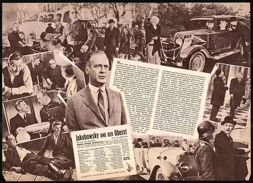 Filmprogramm IFB Nr. 4551, Jakobowsky und der Oberst, Danny Kaye, Curd Jürgens, Regie: Peter Glenville