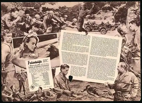 Filmprogramm IFB Nr. 3589, Feuertaufe, Robert Wagner, Terry Moore, Regie: Richard Fleischer