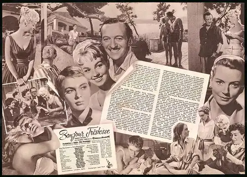 Filmprogramm IFB Nr. 4446, Bonjour Tristesse, Deborah Kerr, David Niven, Regie: Otto Preminger