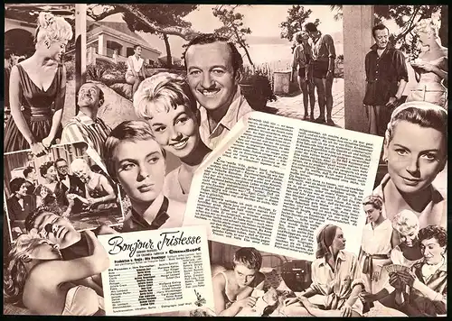 Filmprogramm IFB Nr. 4446, Bonjour Tristesse, Deborah Kerr, David Niven, Regie: Otto Preminger